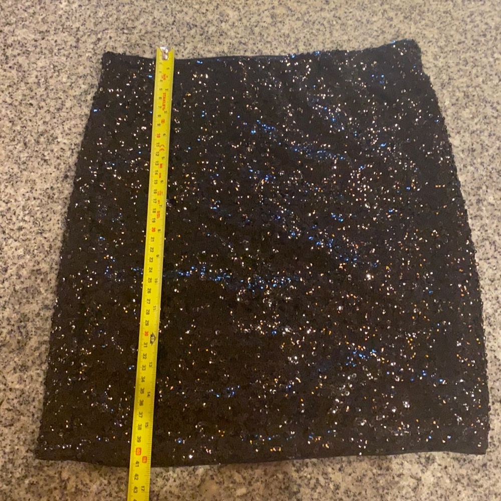 Skirt H&M black sequin tight